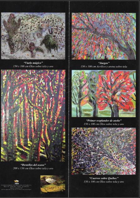 Daniel Tomasini catálogo  Homenaje a Québec  exposición Alianza francesa,  