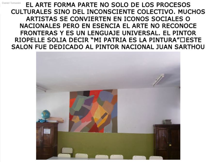 Daniel Tomasini intervenciones murales Proyecto Pintores uruguayos y canadienses escuela Canadá barrio La Teja
