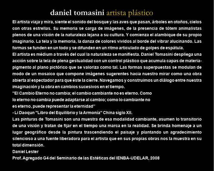  Daniel Tomasini comentario de Lester 