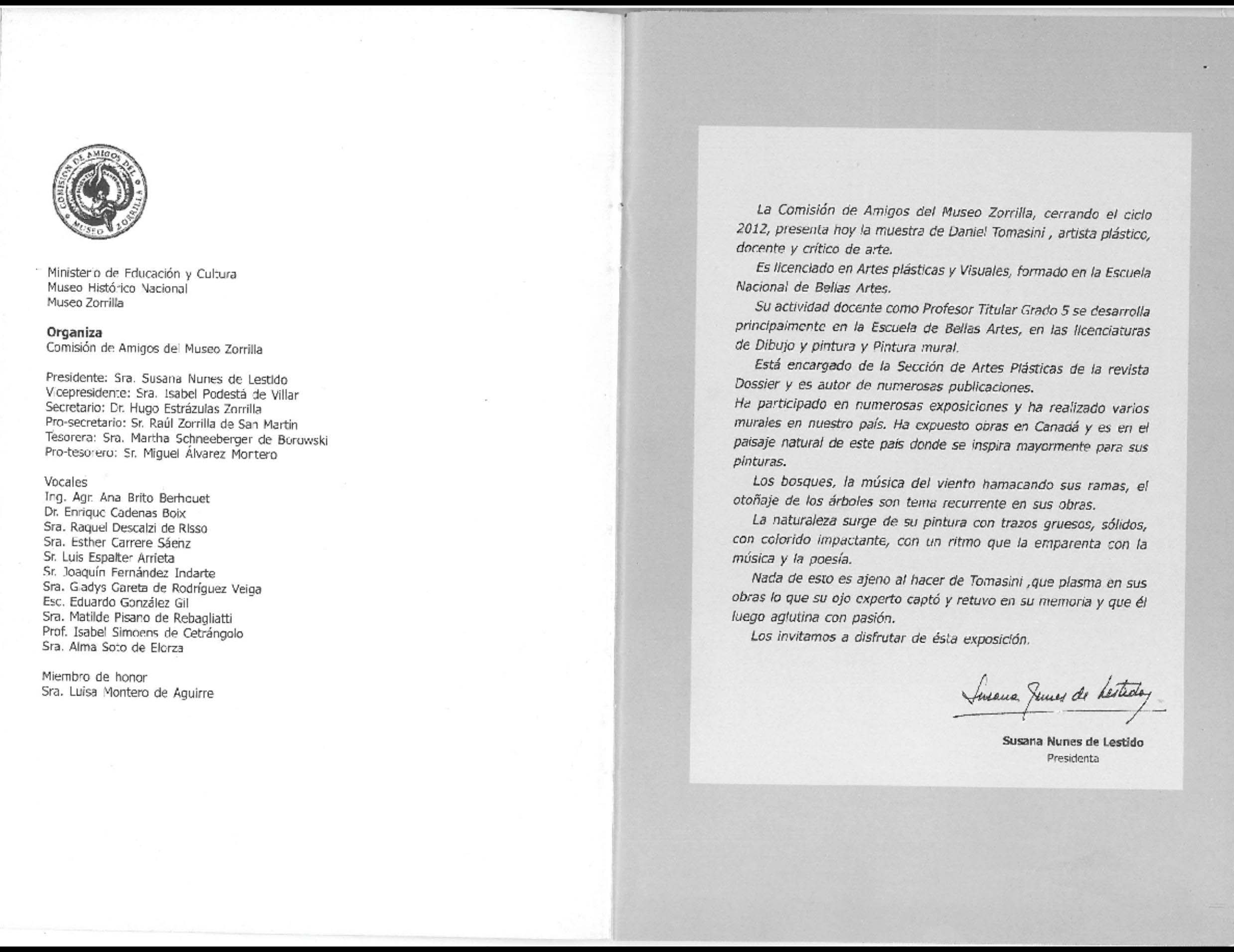 Daniel Tomasini exposición Lago de los Cisnes