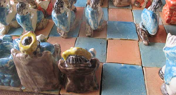 Daniel Tomasini diseño de tablero de ajedrez