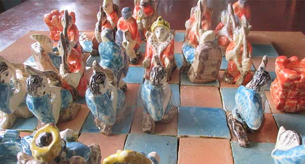 Daniel Tomasini diseño de tablero de ajedrez