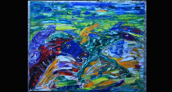 Daniel Tomasini exposición realizada en Columbus Center Toronto Cabalgando por las Américas 