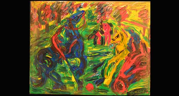 Daniel Tomasini exposición realizada en Columbus Center Toronto Cabalgando por las Américas 