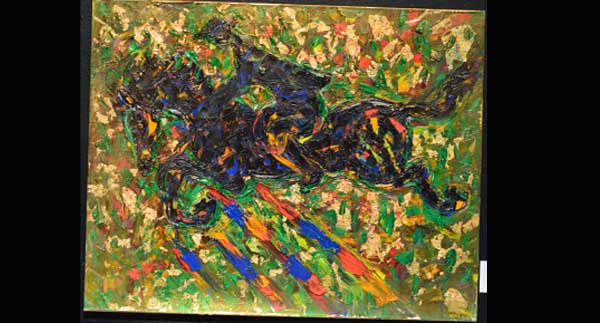 Daniel Tomasini exposición realizada en Columbus Center Toronto Cabalgando por las Américas 