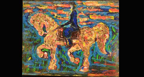 Daniel Tomasini exposición realizada en Columbus Center Toronto Cabalgando por las Américas 