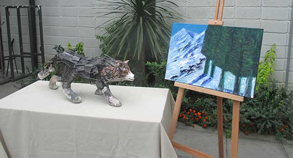 Daniel Tomasini exposición patrocinada por la Francofonía en Unitec-Rocha Planeta en alerta 