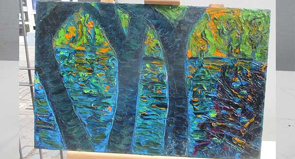 Daniel Tomasini exposición patrocinada por la Francofonía en Unitec-Rocha Planeta en alerta 