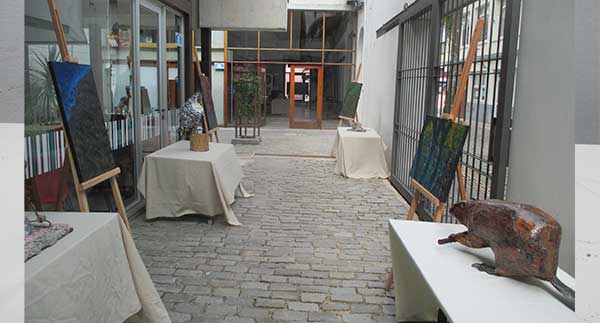 Daniel Tomasini exposición patrocinada por la Francofonía en Unitec-Rocha Planeta en alerta 