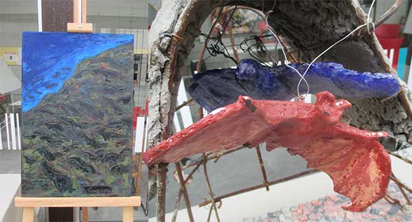 Daniel Tomasini exposición patrocinada por la Francofonía en Unitec-Rocha Planeta en alerta 