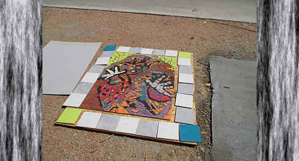 Daniel Tomasini extensión universitaria  paneles mosaicos de piso Monte de la Francesa