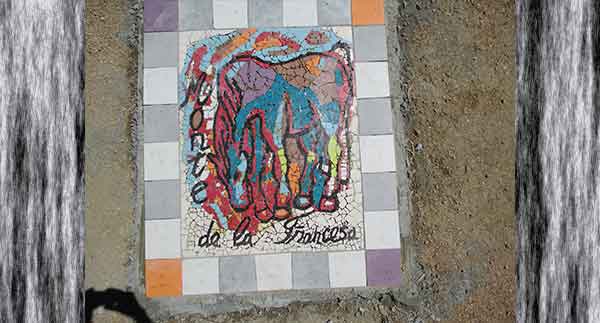 Daniel Tomasini extensión universitaria  paneles mosaicos de piso Monte de la Francesa