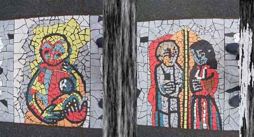 Daniel Tomasini extensión universitaria mosaicos Cinta memorial Plaza Punta de Rieles