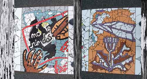 Daniel Tomasini extensión universitaria mosaicos Cinta memorial Plaza Punta de Rieles