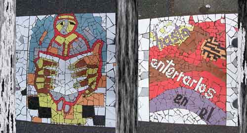 Daniel Tomasini extensión universitaria mosaicos Cinta memorial Plaza Punta de Rieles