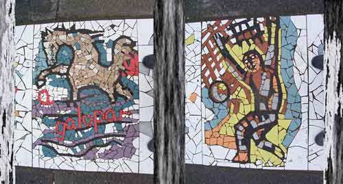 Daniel Tomasini extensión universitaria mosaicos Cinta memorial Plaza Punta de Rieles