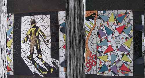 Daniel Tomasini extensión universitaria mosaicos Cinta memorial Plaza Punta de Rieles