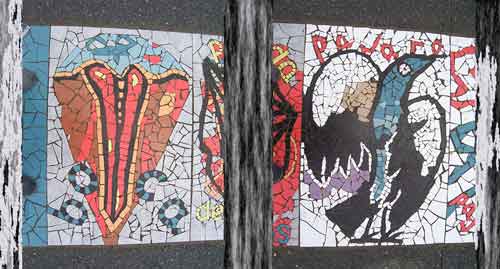 Daniel Tomasini extensión universitaria mosaicos Cinta memorial Plaza Punta de Rieles