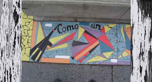 Daniel Tomasini extensión universitaria mosaicos Cinta memorial Plaza Punta de Rieles