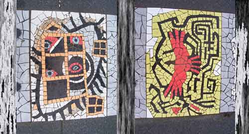 Daniel Tomasini extensión universitaria mosaicos Cinta memorial Plaza Punta de Rieles