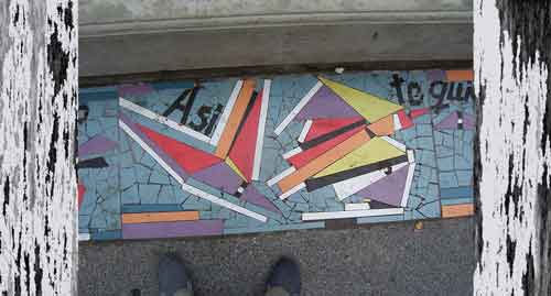 Daniel Tomasini extensión universitaria mosaicos Cinta memorial Plaza Punta de Rieles