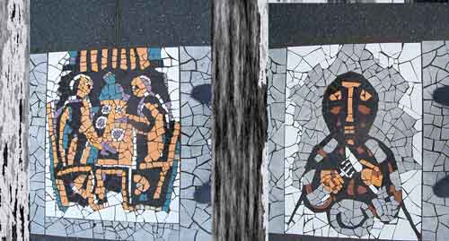 Daniel Tomasini extensión universitaria mosaicos Cinta memorial Plaza Punta de Rieles