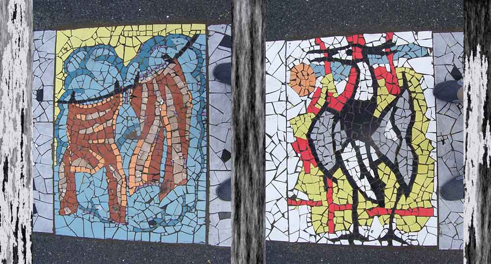 Daniel Tomasini extensión universitaria mosaicos Cinta memorial Plaza Punta de Rieles