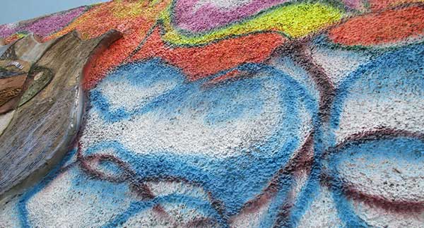 Daniel Tomasini intervención mural en San Gregorio de Polanco