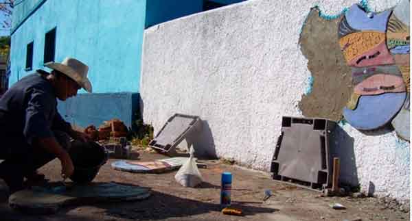 Daniel Tomasini intervenciones murales San Gregorio de Polanco 2010