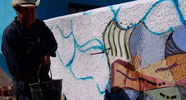 Daniel Tomasini intervenciones murales San Gregorio de Polanco 2010