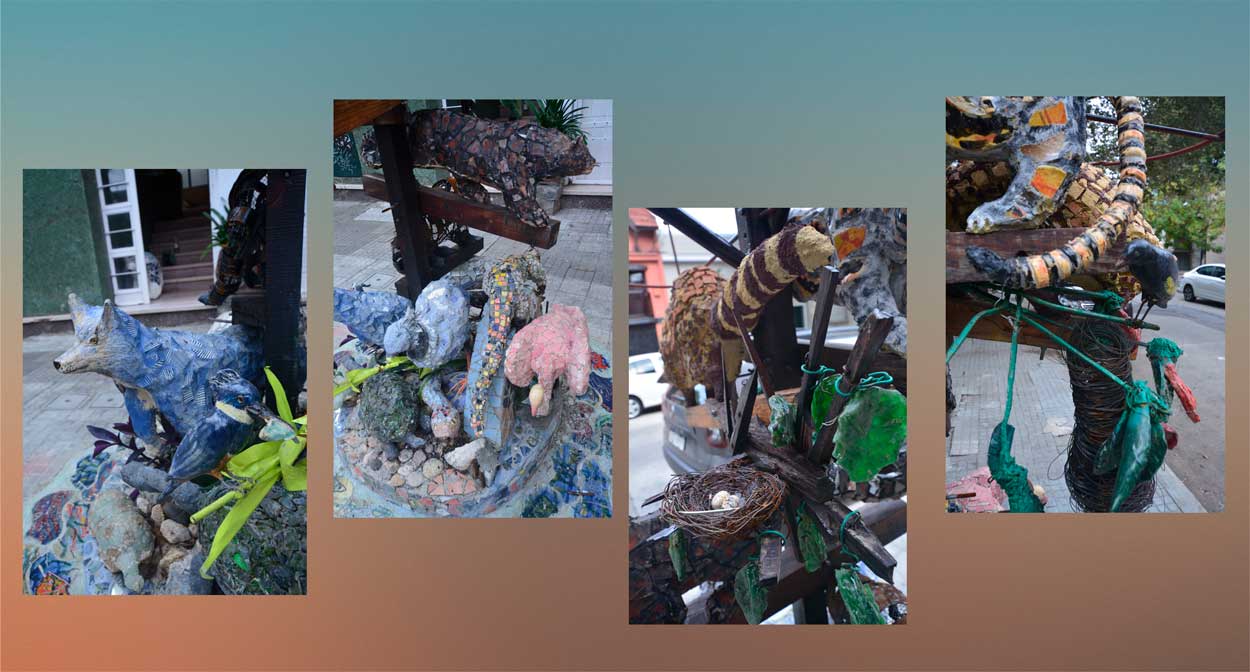 Daniel Tomasini instalación Proyecto planeta en alerta